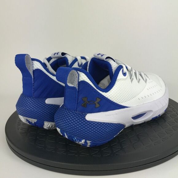 Under Armour HOVR Ascent White/Blue Basketball Shoes 3025680-104 Womens Size 5.5 - Picture 5 of 11